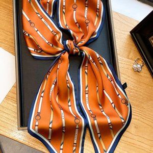 Versace style women silky scarf